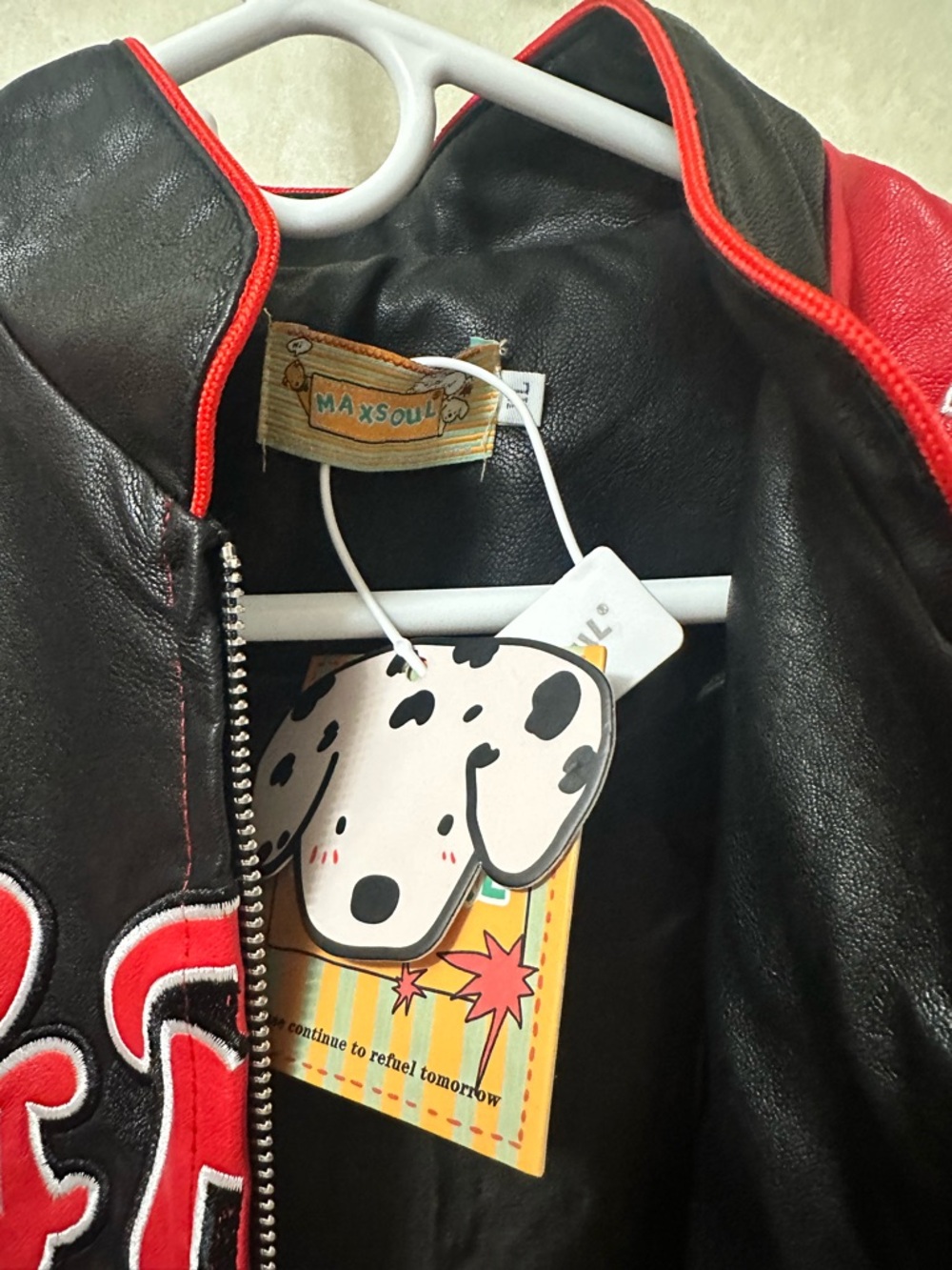 Retro Hello Kitty color-blocked biker jacket - Picture 3 of 3